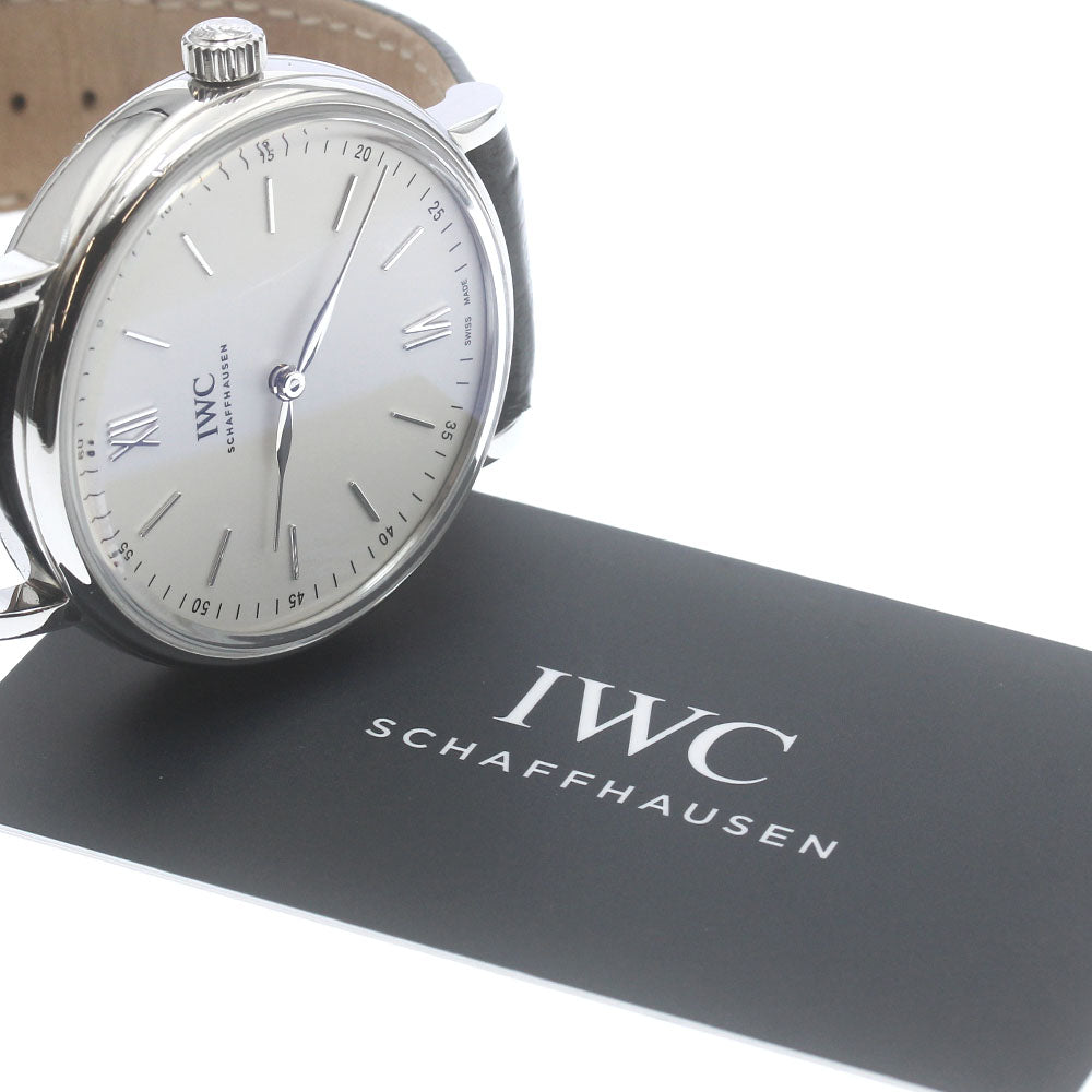 IWC SCHAFFHAUSEN Portofino Pure Classic IW511102 Hand Wind white Dial Hand Winding Men's Watch_891258