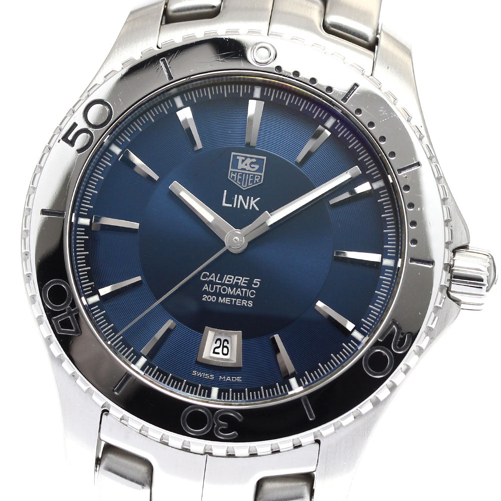 TAG HEUER Link WJ201C Caliber 5 Navy Dial Automatic Men's Watch_891270