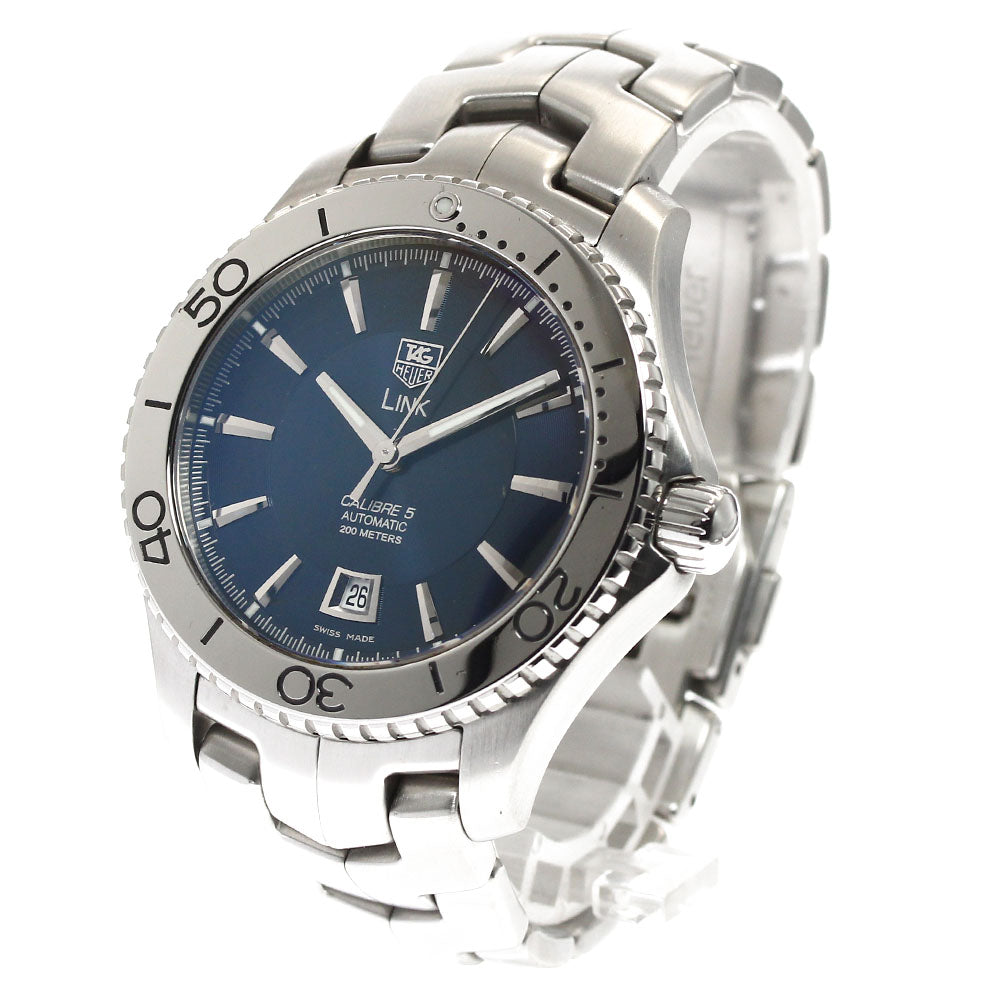 TAG HEUER Link WJ201C Caliber 5 Navy Dial Automatic Men's Watch_891270