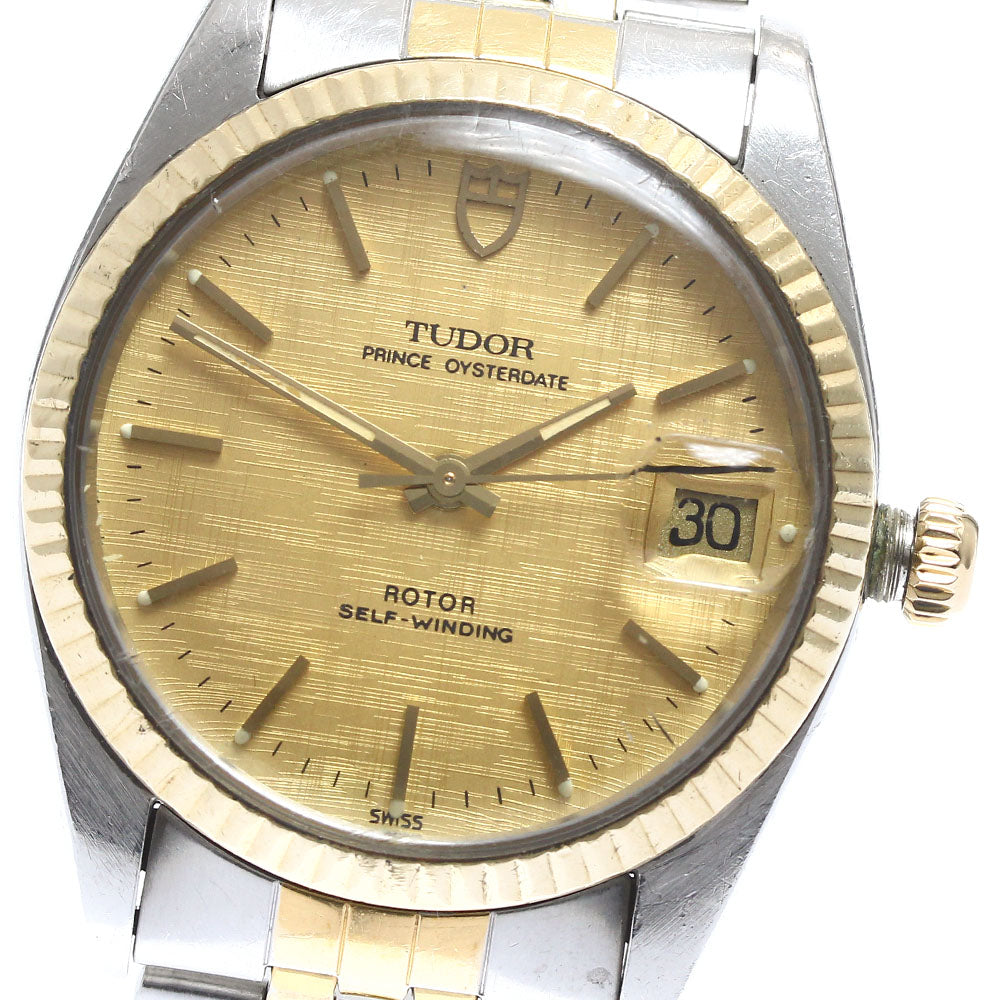 TUDOR Prince Date 74033 YG Bezel Cal.2824-2 gold Dial Automatic Men's Watch_891282