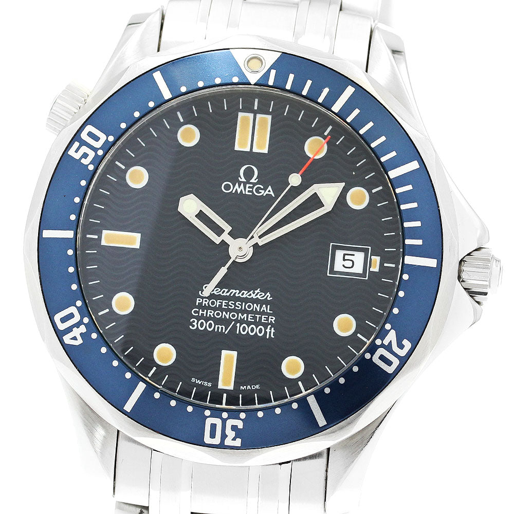 OMEGA Seamaster300 2531.80 Date Navy Dial Automatic Men's Watch_891288