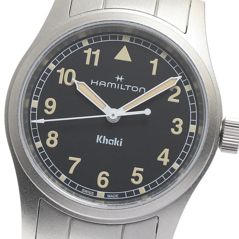 HAMILTON Khaki field H693010 black Dial Quartz Men's Watch_891328