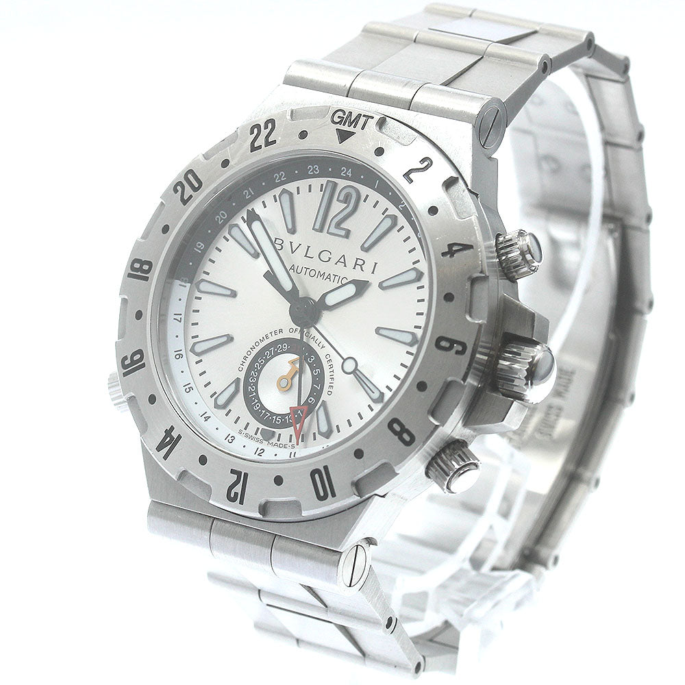 BVLGARI Diagono GMT40S GMT date Silver Dial Automatic Men's Watch_891335