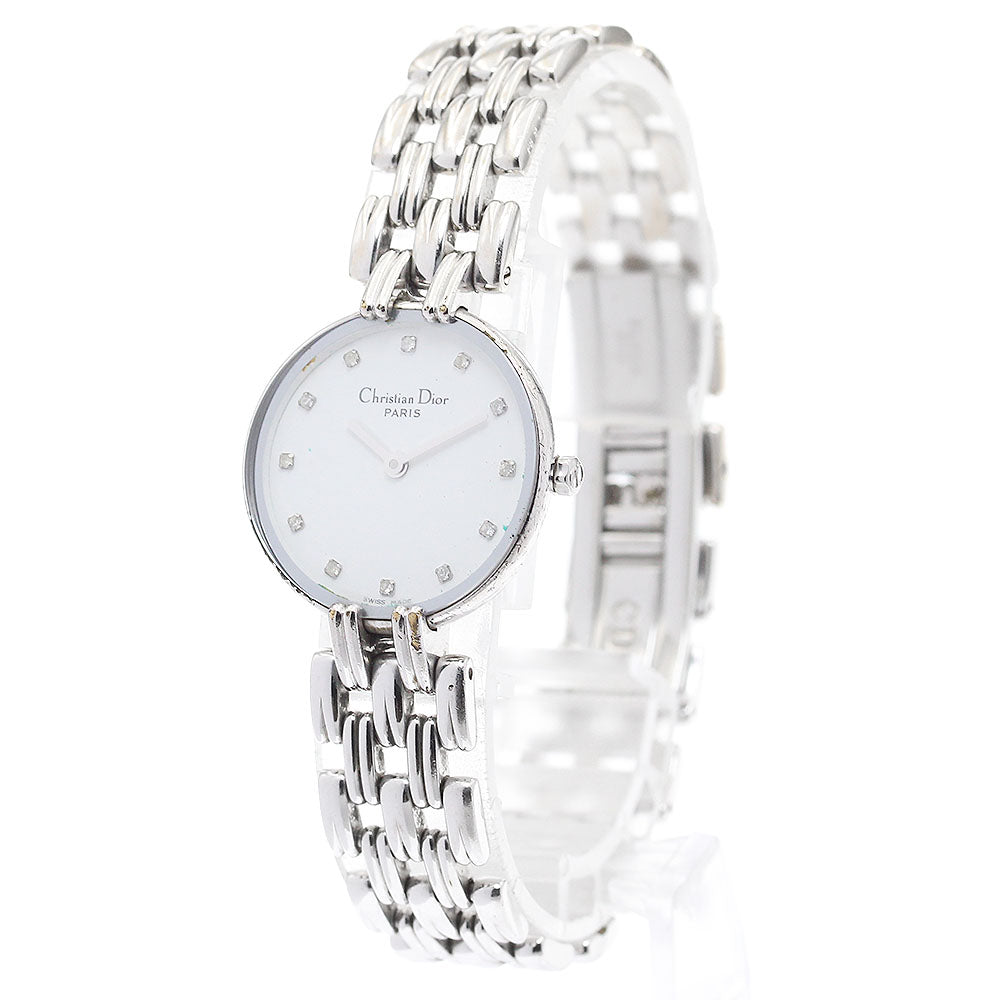 Christian Dior Bagira D44-120 12P diamond white Dial Quartz Ladies Watch_891338