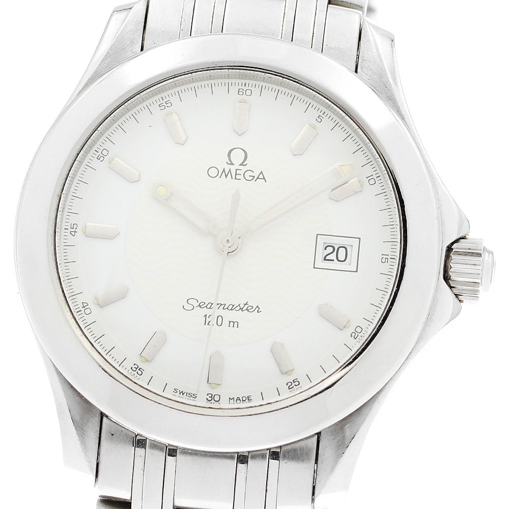 OMEGA Seamaster120 2511.21 Date white Dial Quartz Men's Watch_891348