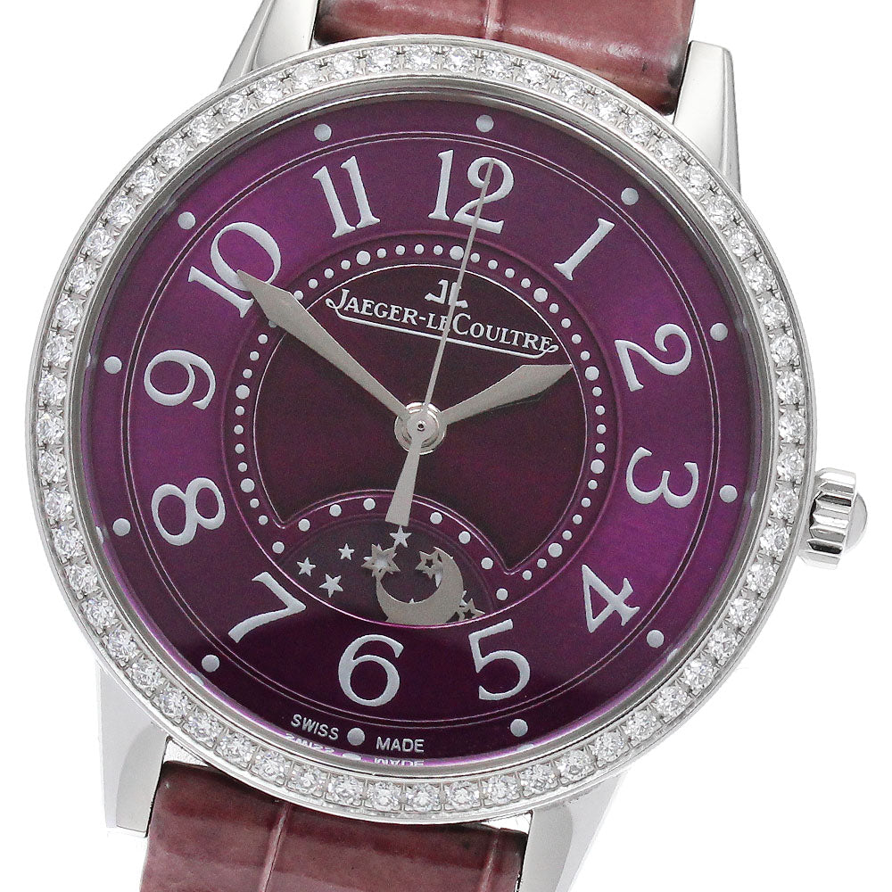 JAEGER-LECOULTRE Randeve Night &amp; Day Q3448460 Diamond Bezel purple Dial Automatic Boy's Watch_891354