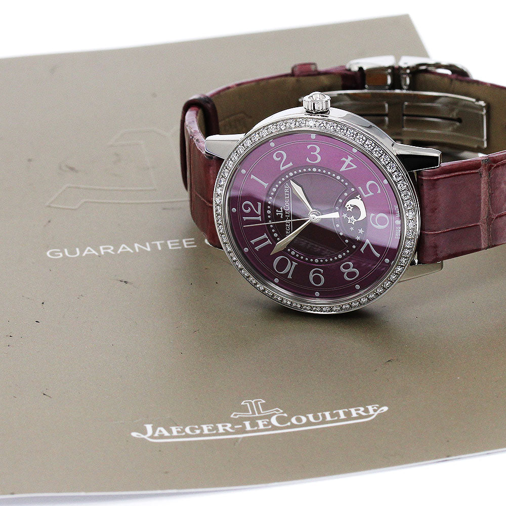 JAEGER-LECOULTRE Randeve Night &amp; Day Q3448460 Diamond Bezel purple Dial Automatic Boy's Watch_891354