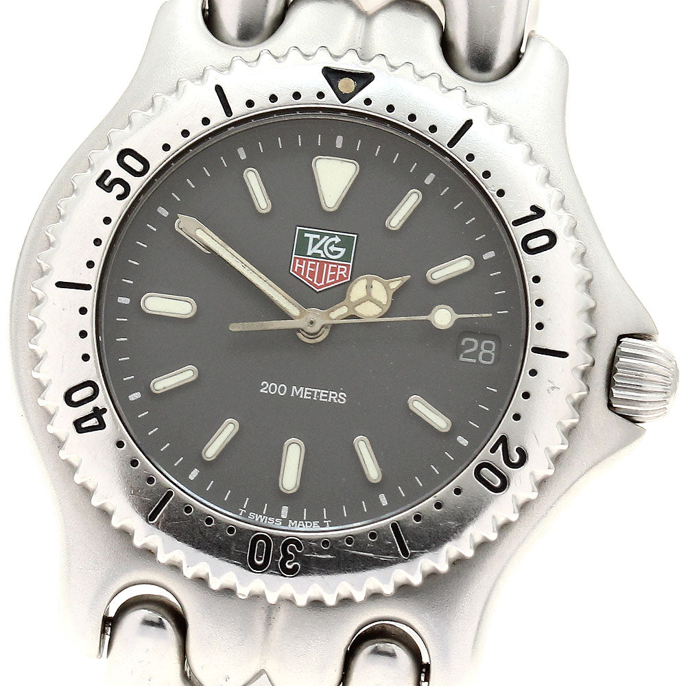 TAG HEUER S/el S99.206M Date gray Dial Quartz Men's Watch_891359