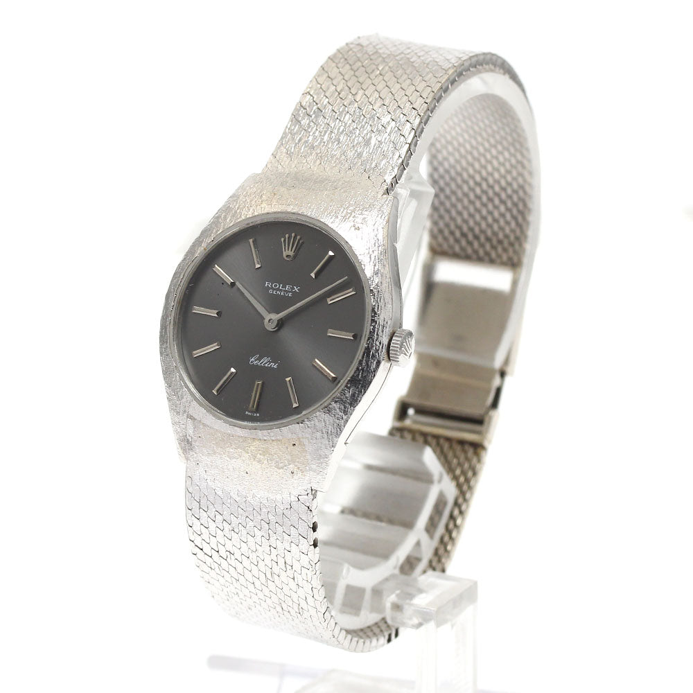 ROLEX Cellini 3800 K18WG Cal.1600 Silver Dial Hand Winding Men's Watch_891410
