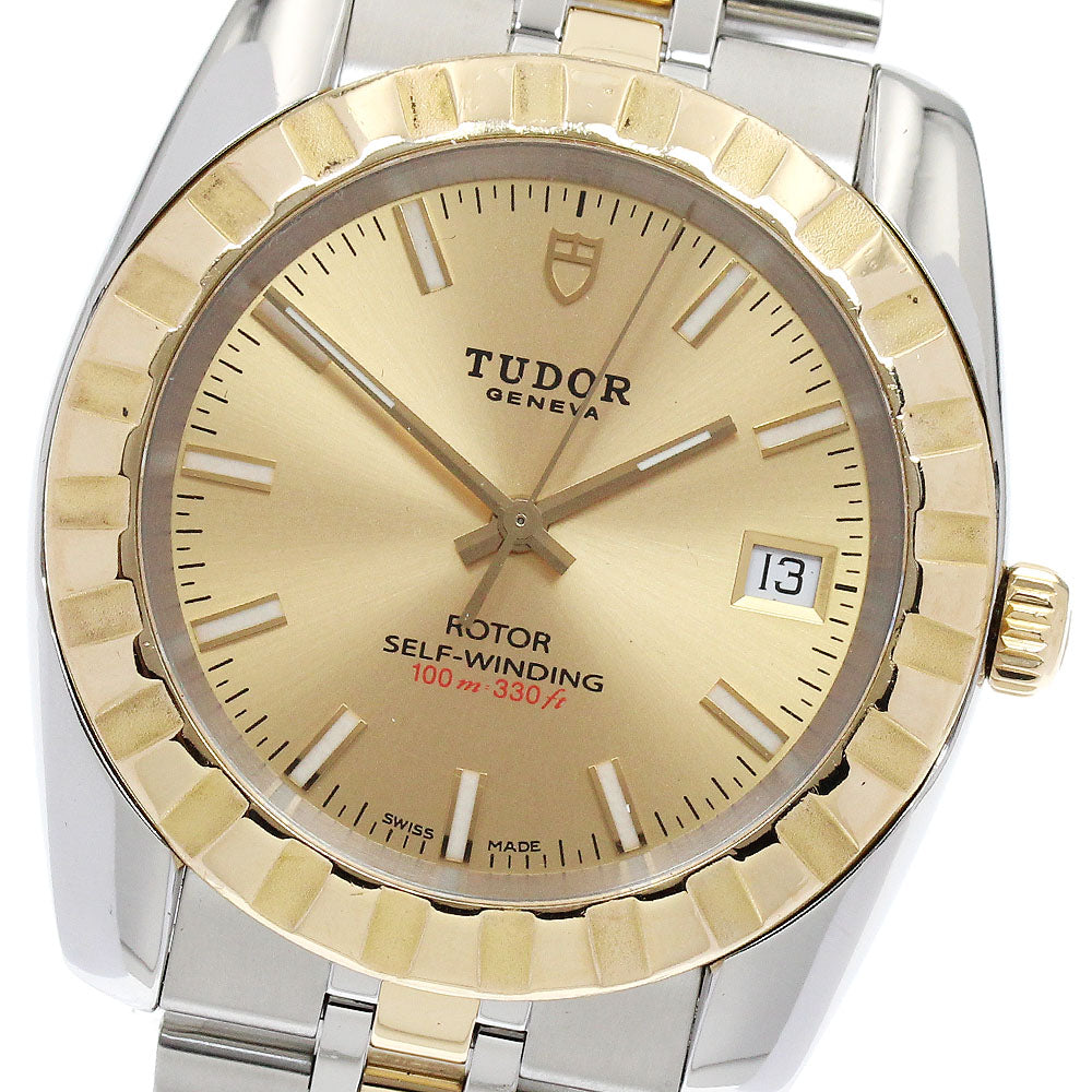 TUDOR Classic Date 21013 gold Dial Automatic Men's Watch_891455
