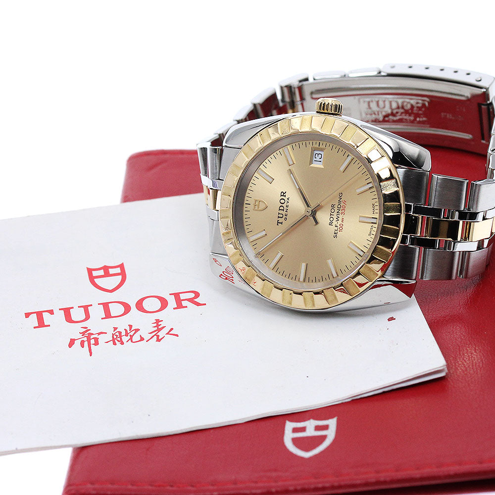 TUDOR Classic Date 21013 gold Dial Automatic Men's Watch_891455