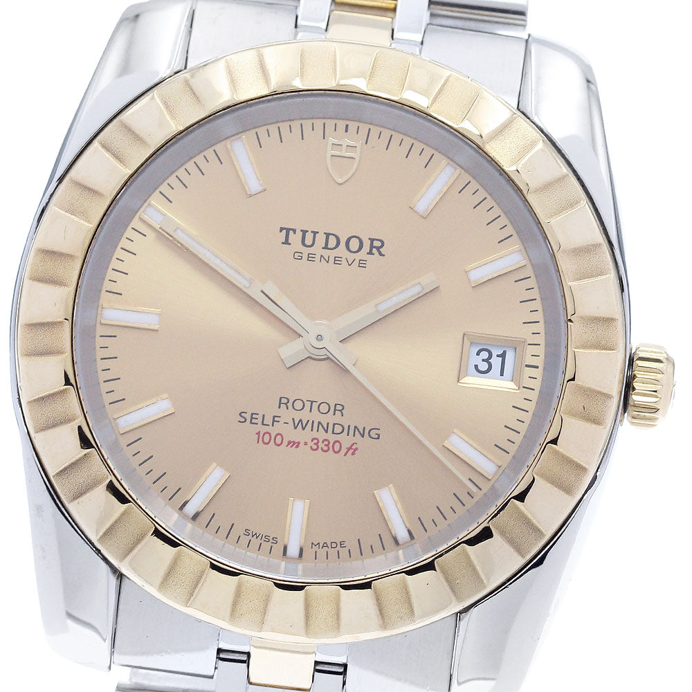 TUDOR Classic Date 21013 gold Dial Automatic Men's Watch_891456
