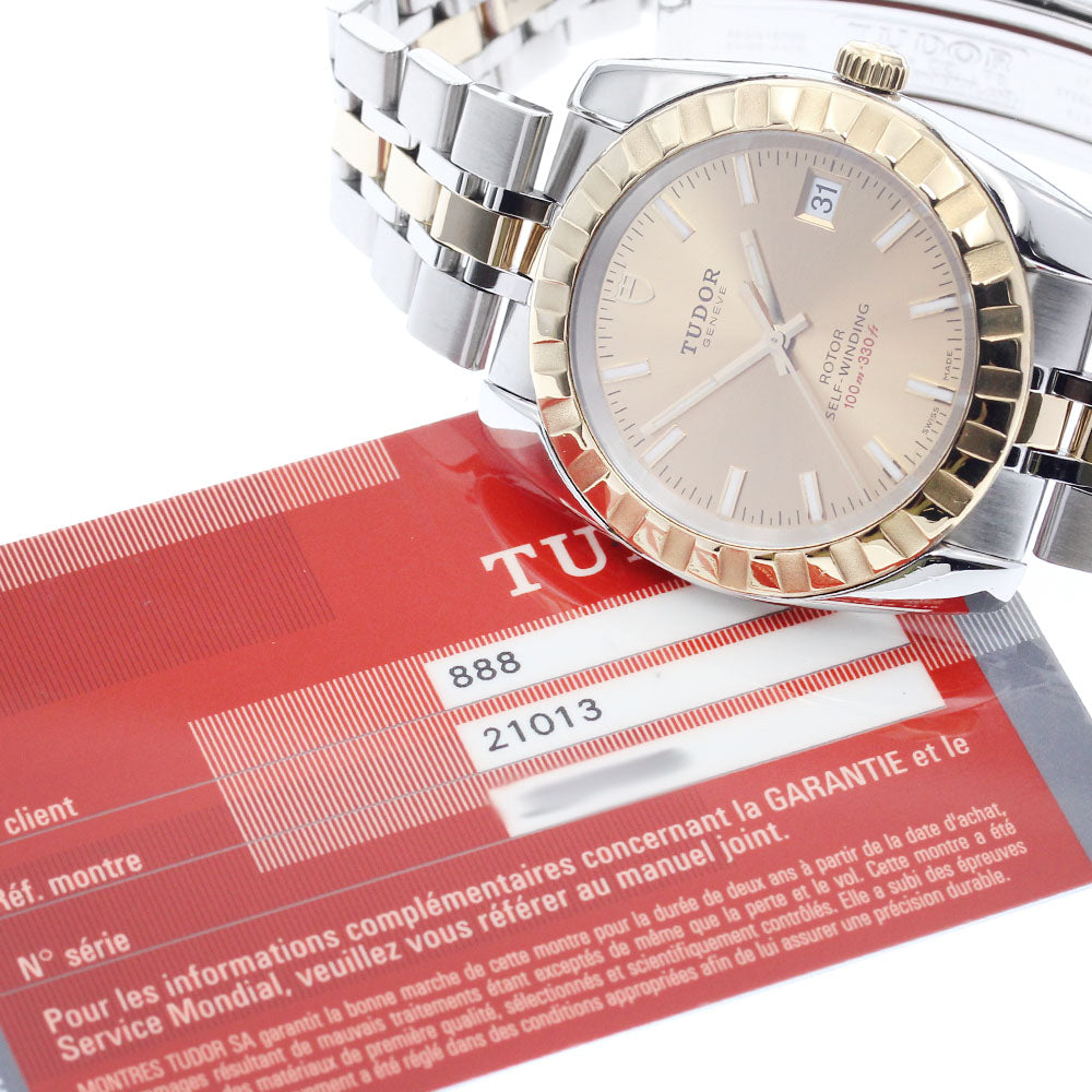 TUDOR Classic Date 21013 gold Dial Automatic Men's Watch_891456
