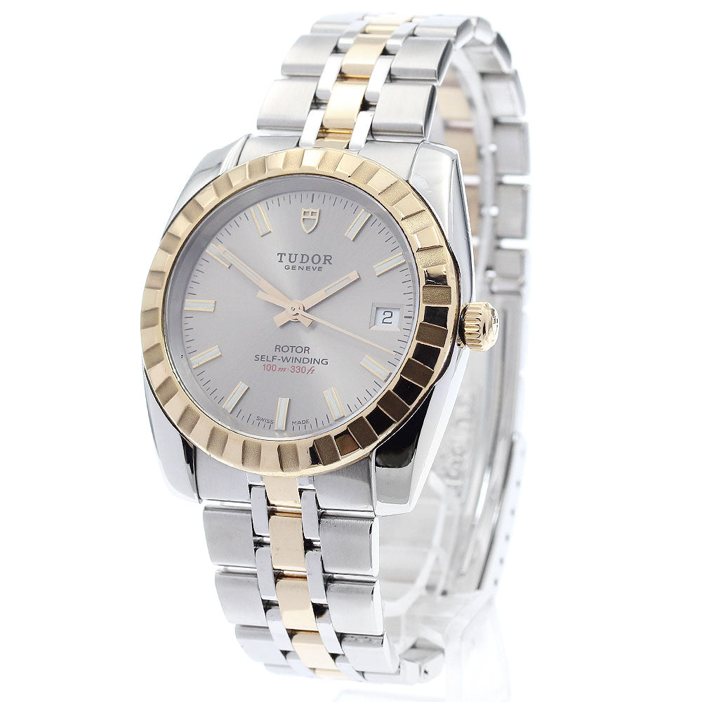 TUDOR Classic Date 21013 YG2 tone Silver Dial Automatic Men's Watch_891460