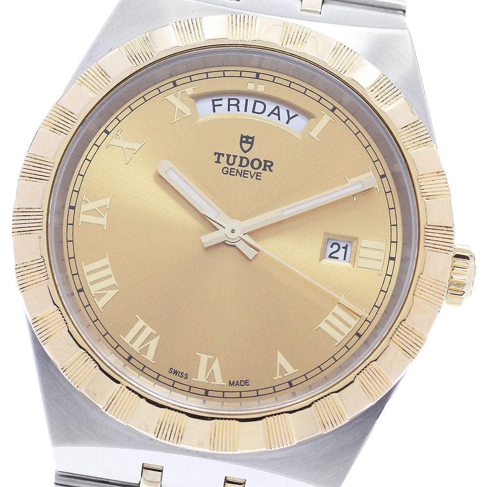 TUDOR Royal 28603 Day Date YG2 tone gold Dial Automatic Men's Watch_891462