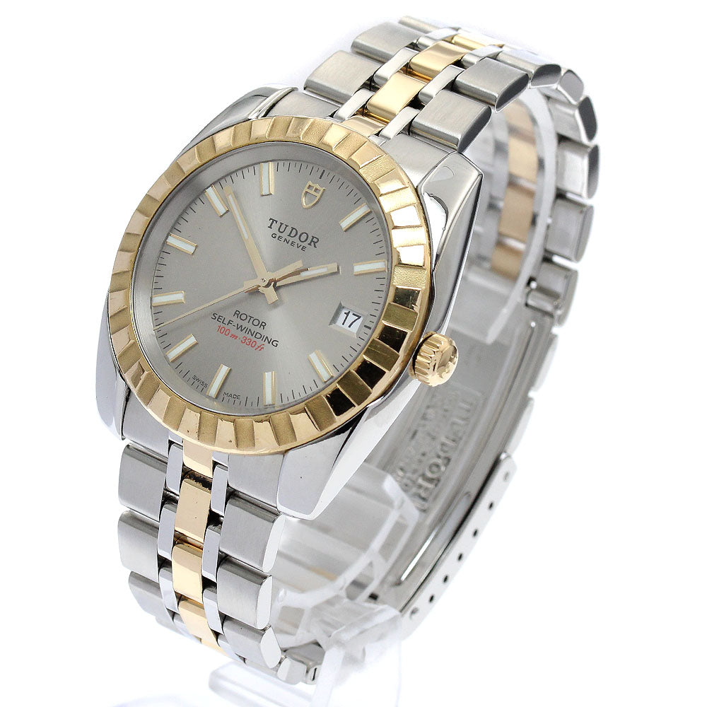 TUDOR Classic Date 21013 YG2 tone Silver Dial Automatic Men's Watch_891464
