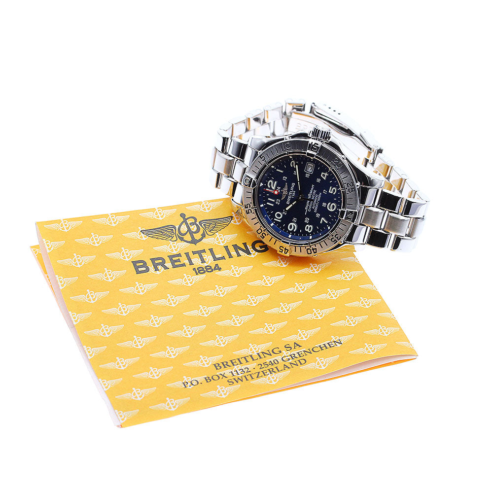 BREITLING Super Ocean A17360 Date blue Dial Automatic Men's Watch_891499