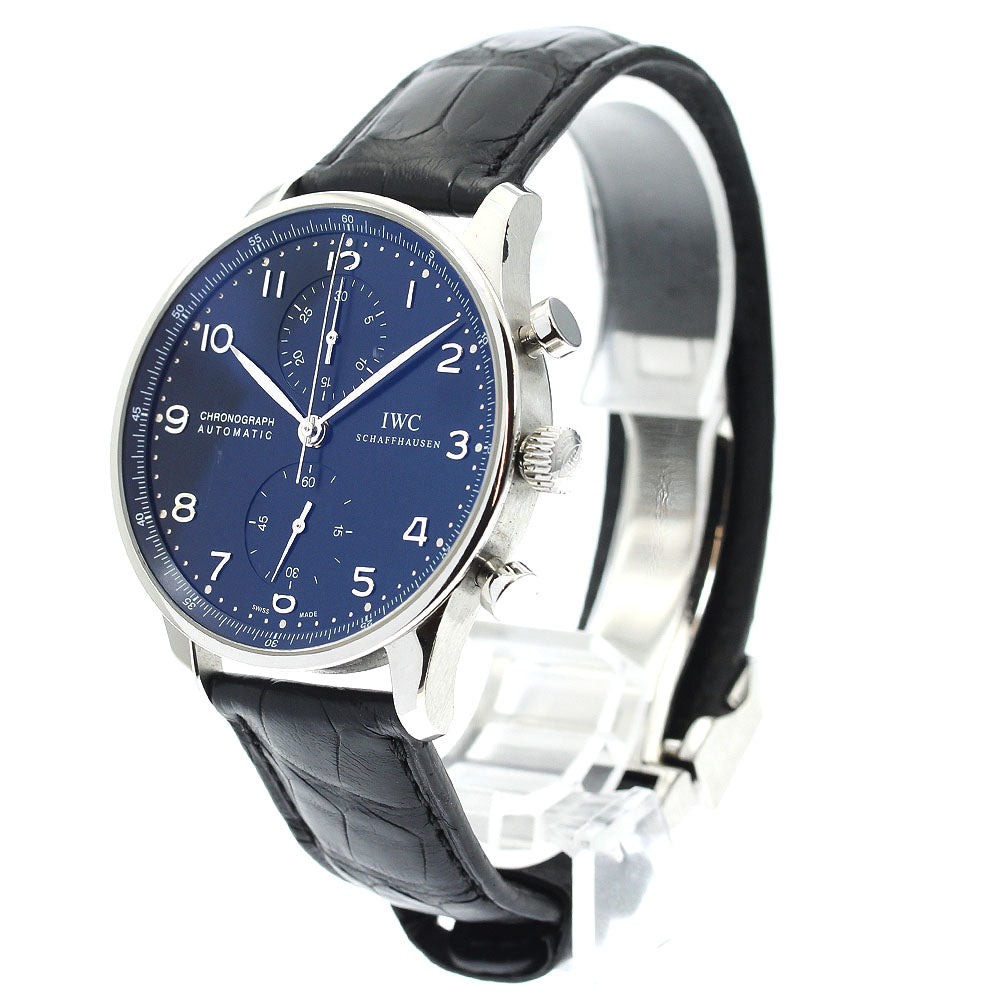 IWC SCHAFFHAUSEN Portugese IW371447 Chronograph black Dial Automatic Men's Watch_891501