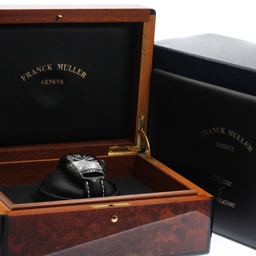 FRANCK MULLER Tonneau Curvex Black Croco 8880SCBLKCRO AT Men's Watch_891516