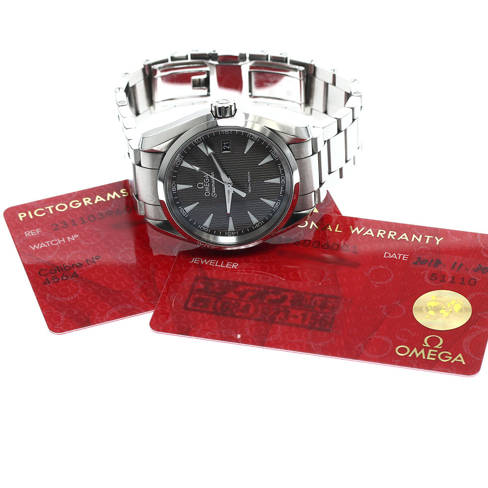 OMEGA Seamaster Aqua Terra 150M Date gray Dial Quartz Men's Watch_891518