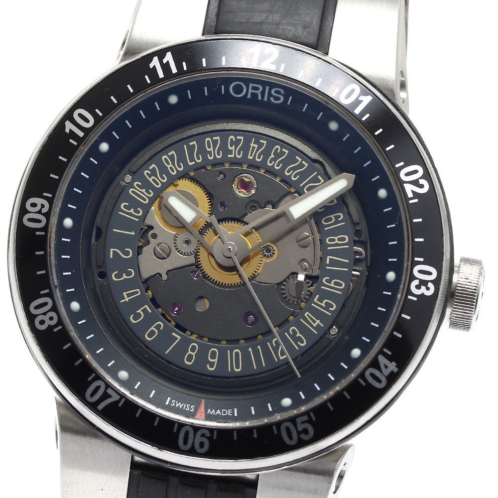 ORIS Williams F1 team skeleton engine 733-7613 gray Dial Automatic Men's_891535