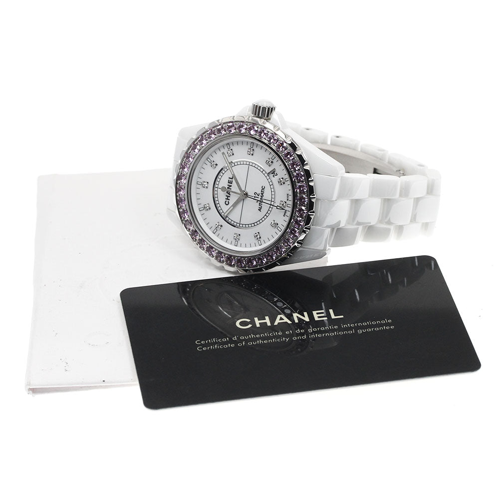 CHANEL J12 H2011 Pink sapphire bezel 12P diamond Automatic Men's Watch_891542