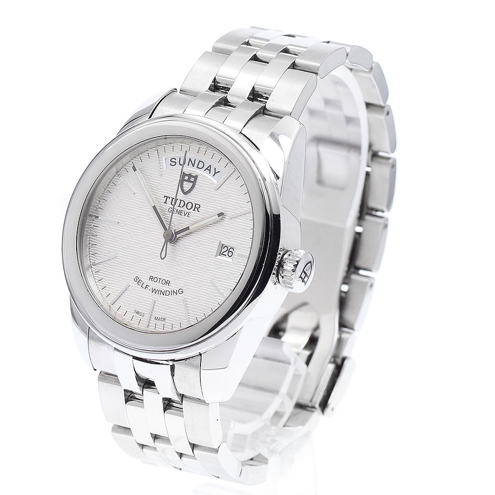 TUDOR Glamor Day Date 56000 Silver Dial Automatic Men's Watch_891549