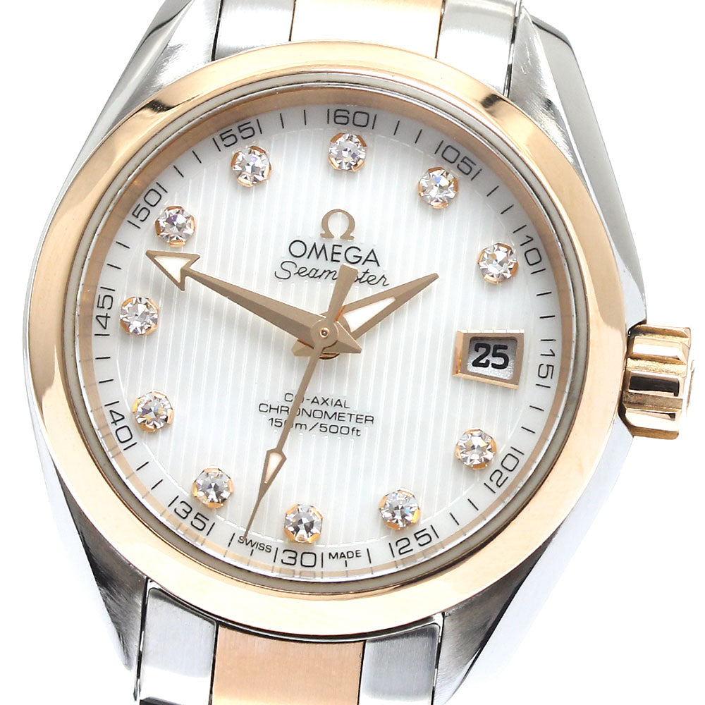 OMEGA Seamaster Aqua Terra 231.20.30.20.55.001 11P diamond White shell Dial Automatic Ladies Watch_891553