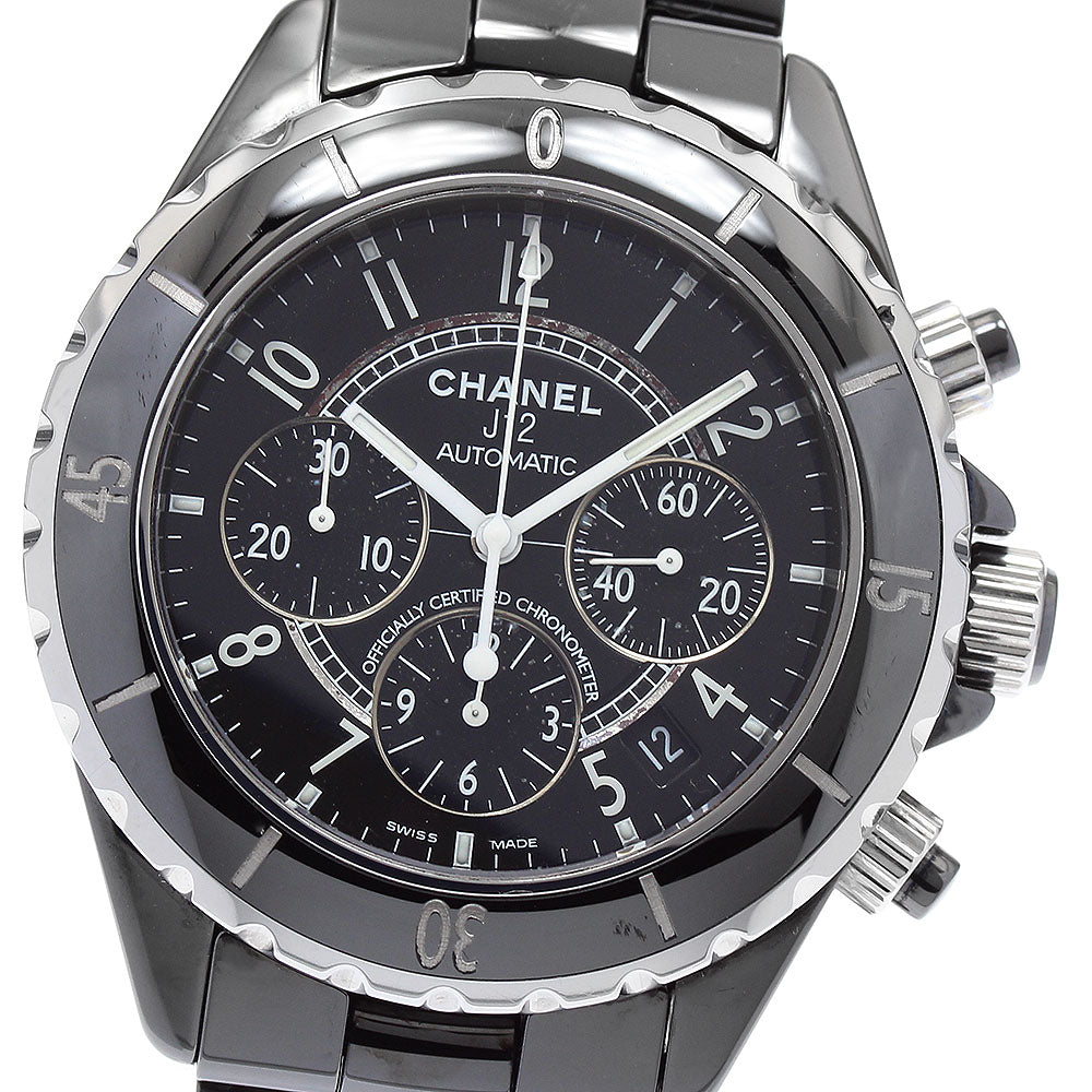 CHANEL J12 41MM H0940 Black ceramic Chronograph Automatic Men's Watch_891557