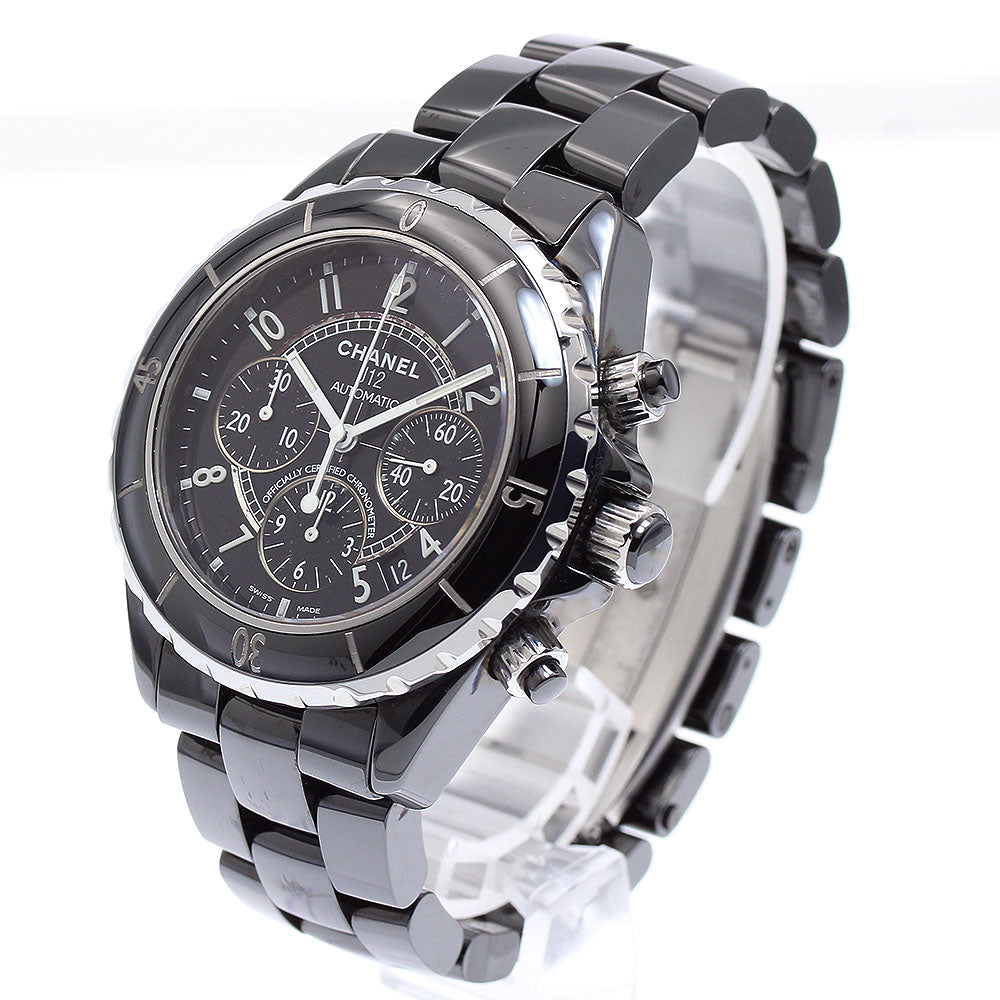 CHANEL J12 41MM H0940 Black ceramic Chronograph Automatic Men's Watch_891557