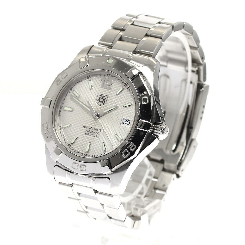 TAG HEUER Aqua racer WAF2111 Date Silver Dial Automatic Men's Watch_891561