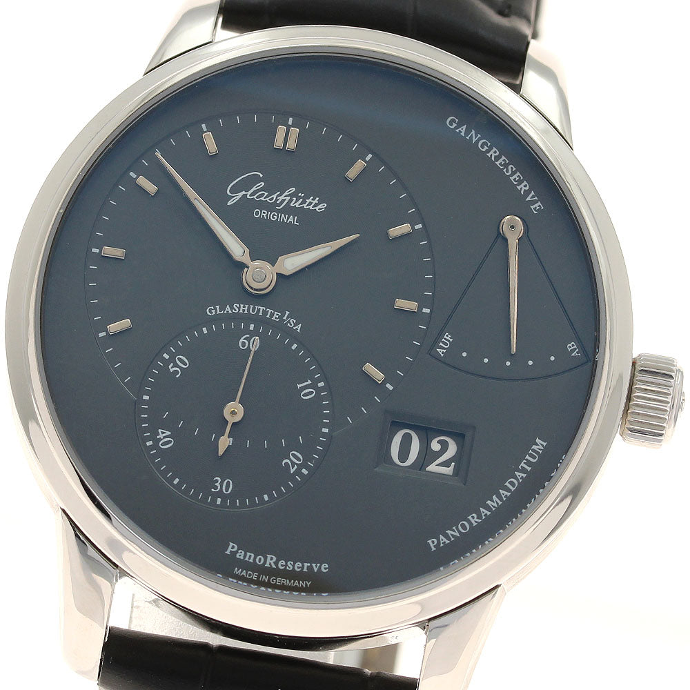 GLASHUTTE ORIGINAL Pano reserve 1-65-01-23-12-62 Date gray Dial Hand Winding Men's Watch_891562