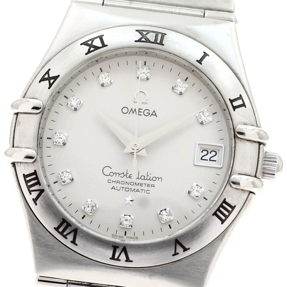 OMEGA Constellation 1504.35 Date 11P diamond Silver Dial Automatic Men's_891565