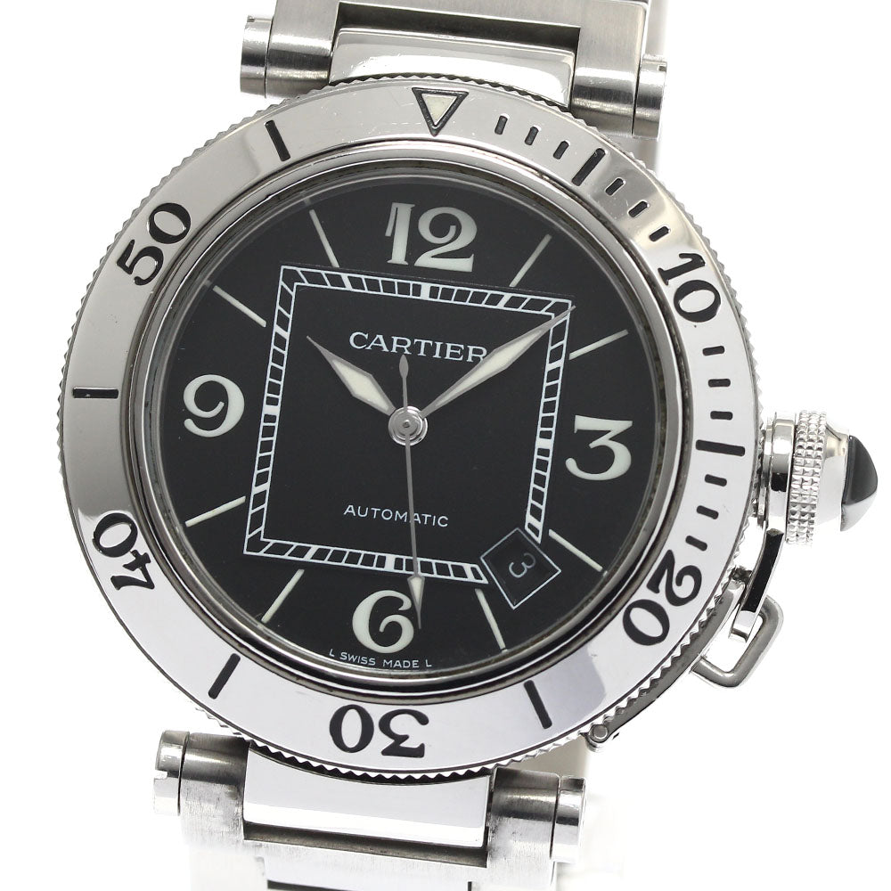 CARTIER Pacha Sea timer W31077M7 Date black Dial Automatic Men's Watch_891571
