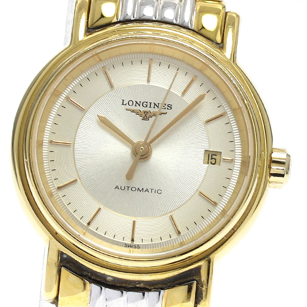 LONGINES L4.221.2 Date Gold Dial Automatic Ladies Watch_891592