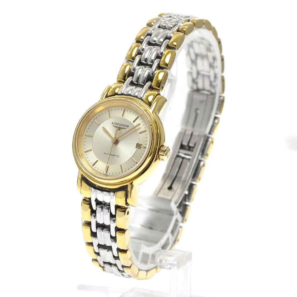 LONGINES L4.221.2 Date Gold Dial Automatic Ladies Watch_891592