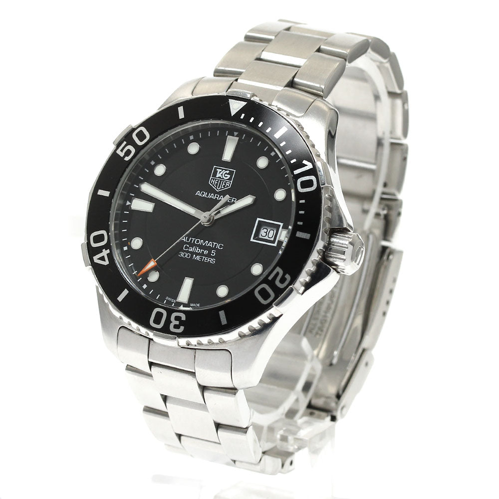 TAG HEUER Aquaracer Caliber 5 WAN2110 Date Black Dial Automatic Men's_891609