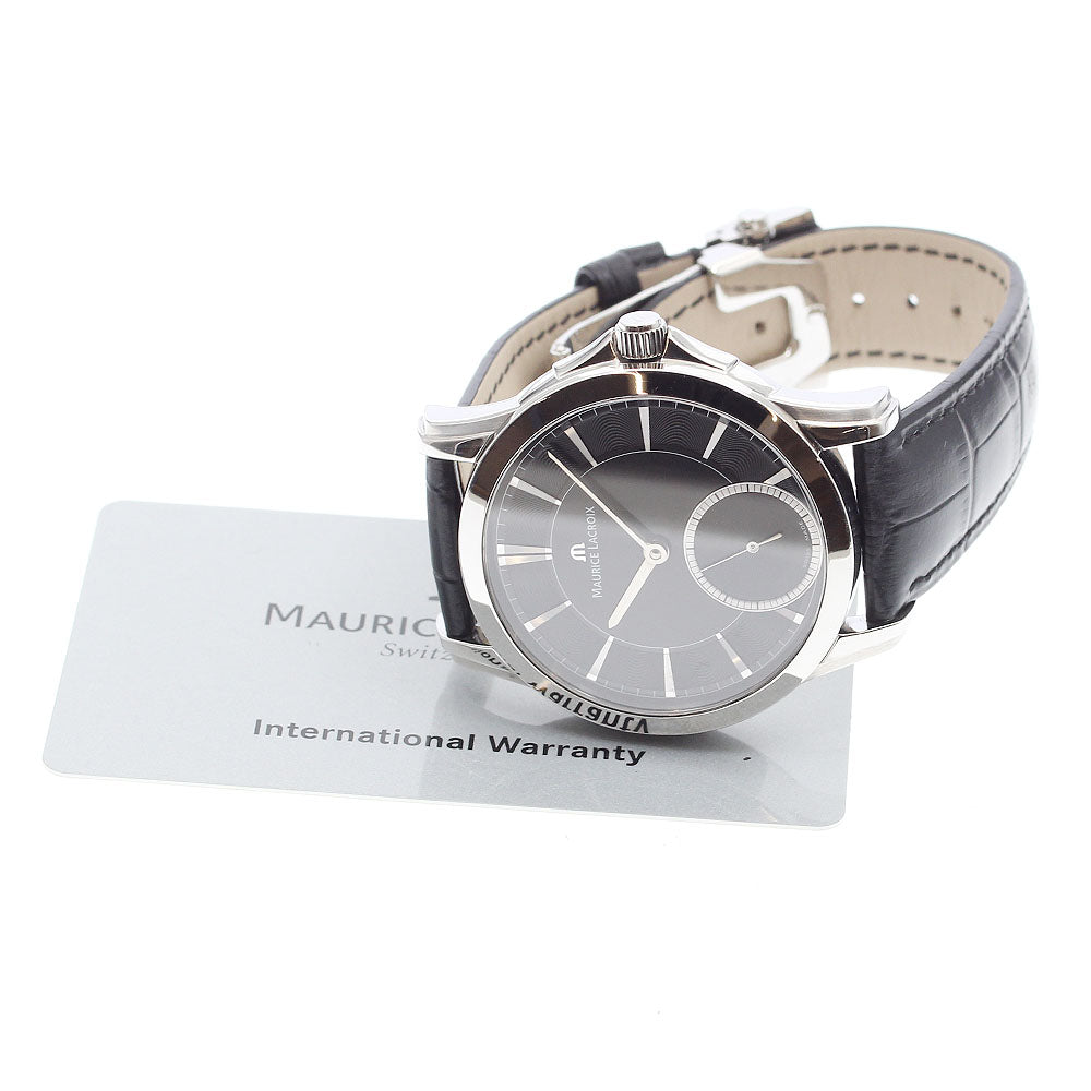 MAURICE LACROIX Pontos PT7518-SS001-330 Small seconds black Dial Automatic Men's Watch_891610