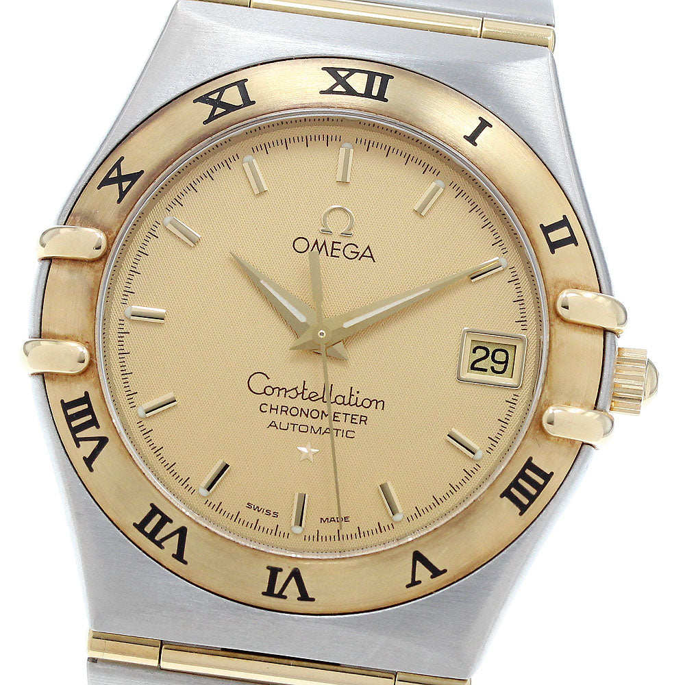 OMEGA Constellation 1202.10 YG2 tone Full bar Gold Dial Auto Men's Watch_891635