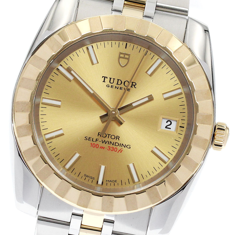 TUDOR Classic Date 21013 gold Dial Automatic Men's Watch_891640