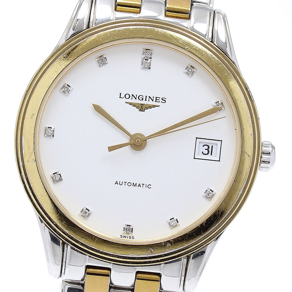 LONGINES Flagship L4.774.3 Date 12P diamond Automatic Men's Watch_891641
