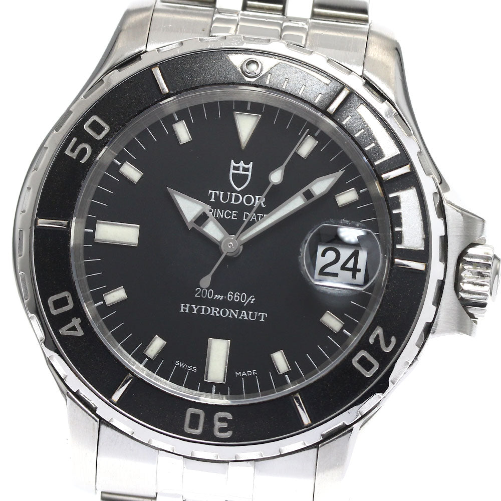 TUDOR Prince Date Hydronaut 89190 black Dial Automatic Men's Watch_891657