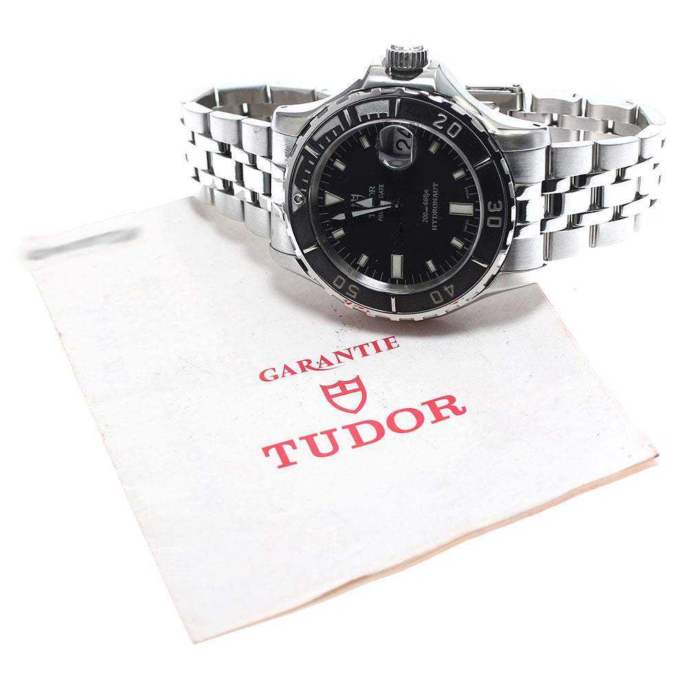 TUDOR Prince Date Hydronaut 89190 black Dial Automatic Men's Watch_891657
