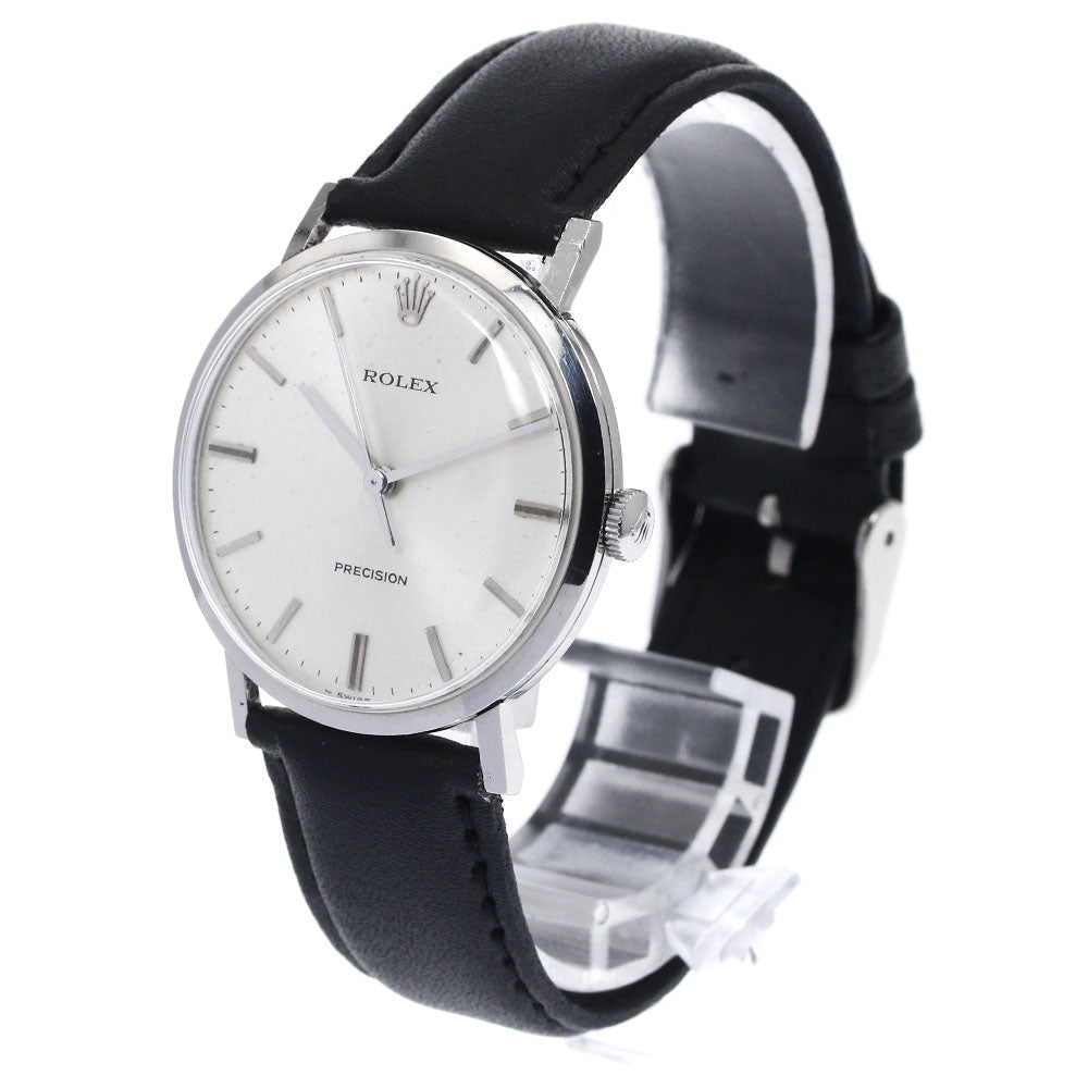 ROLEX Precision 34.110 cal.1225 Silver Dial Hand Winding Men's Watch_891666