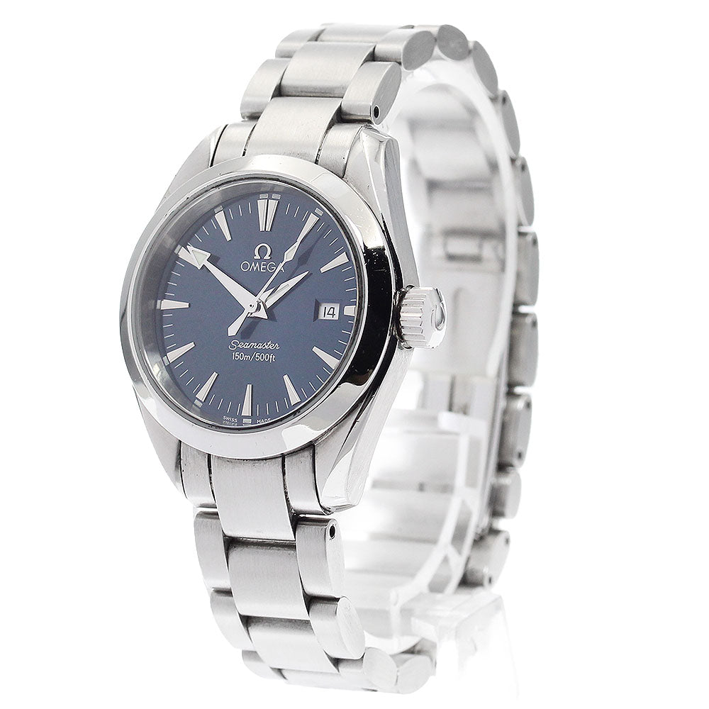 OMEGA Seamaster Aqua Terra 2577.80 Date Navy Dial Quartz Ladies Watch_891697