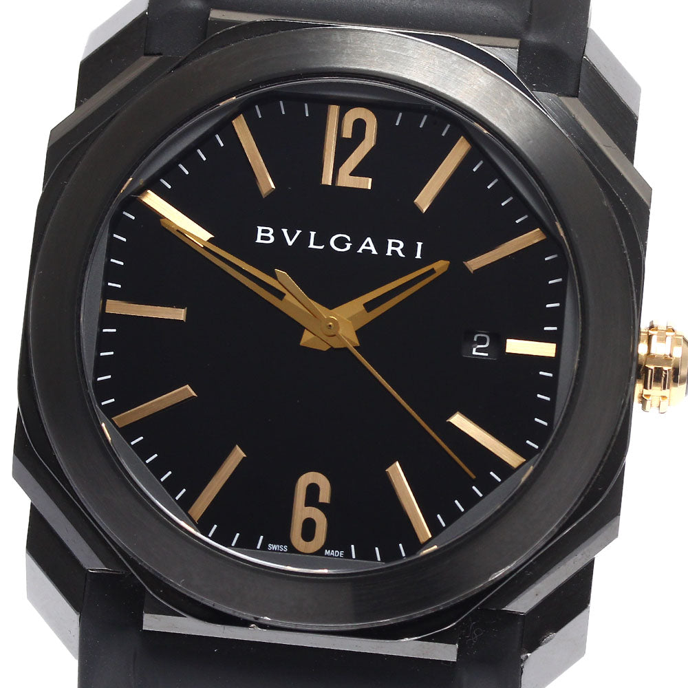 BVLGARI Okto Ultra Nero BG041S/102581 Date Automatic Men's Watch_891708