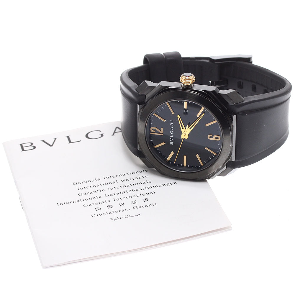 BVLGARI Okto Ultra Nero BG041S/102581 Date Automatic Men's Watch_891708