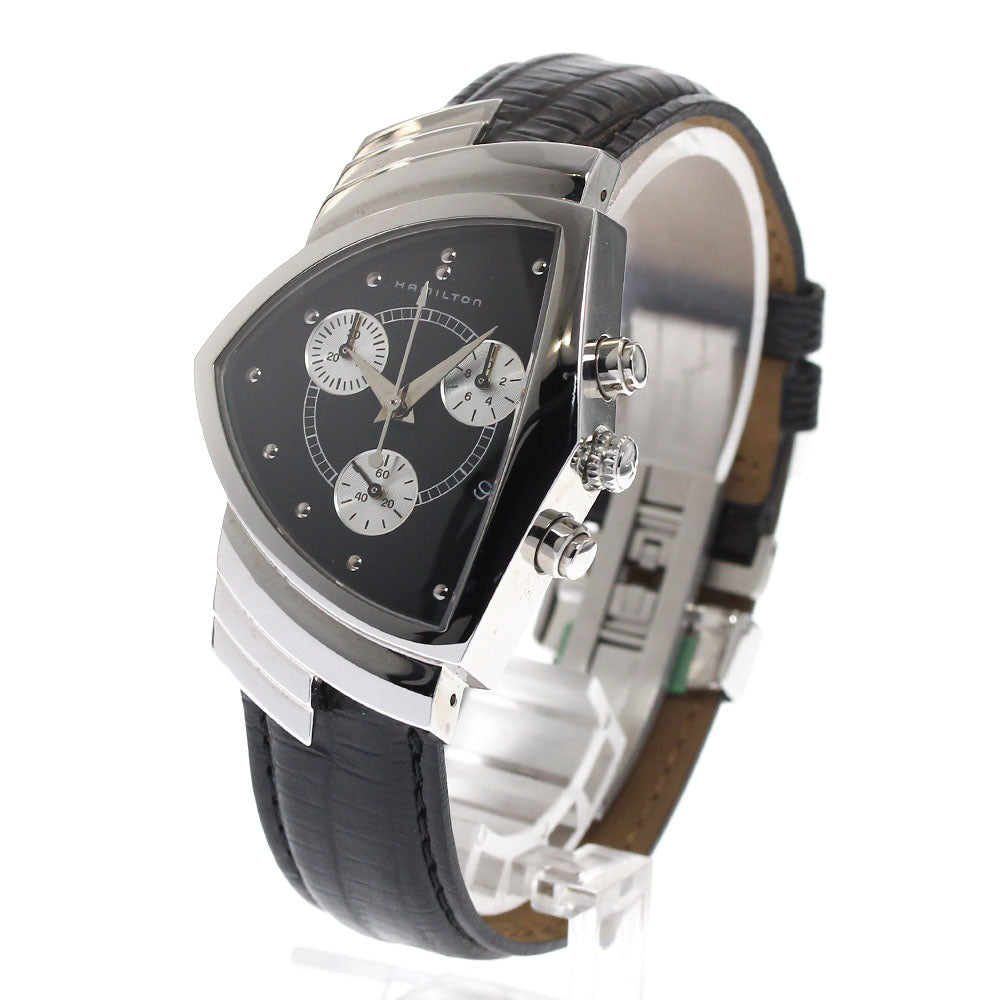 HAMILTON Ventura H244121 Date Chronograph Black / Silver Dial Quartz Men's Watch_891710