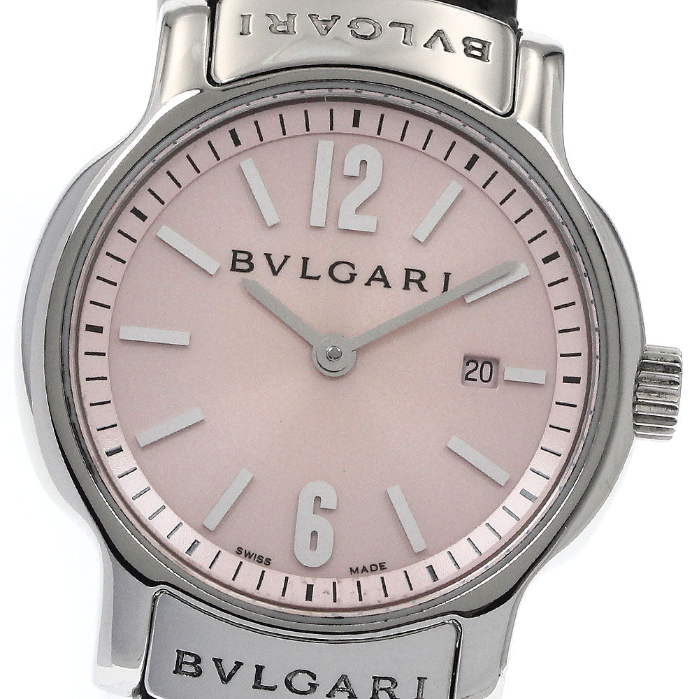 BVLGARI Solo tempo ST29S Date pink Dial Quartz Ladies Watch_891714