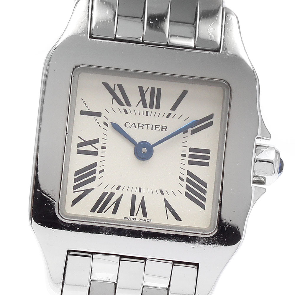 CARTIER Santos de Moiselle SM W25064Z5 beige Dial Quartz Ladies Watch_891724